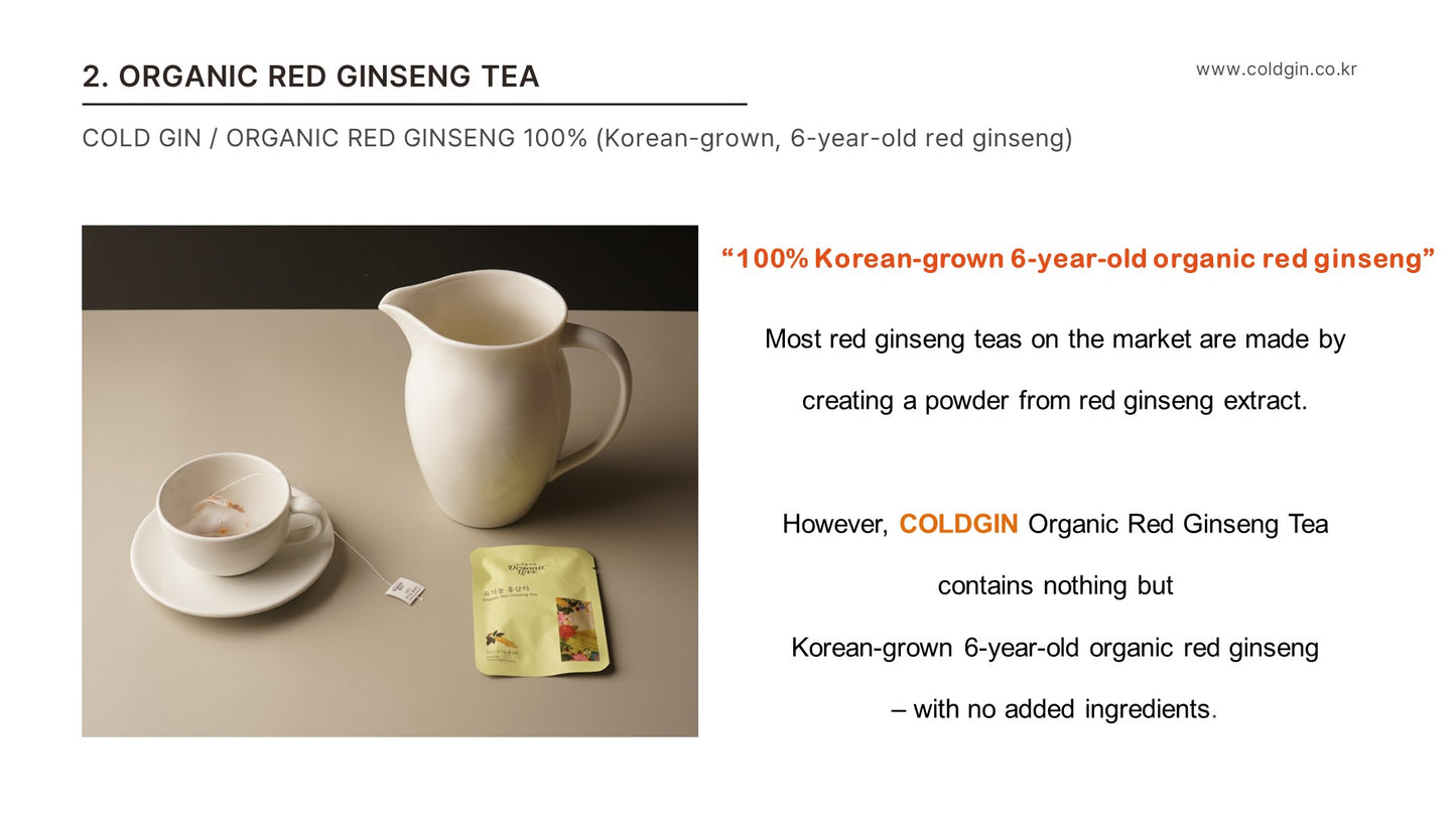 Korean-grown Red-Ginseng Tea (8 sachets)