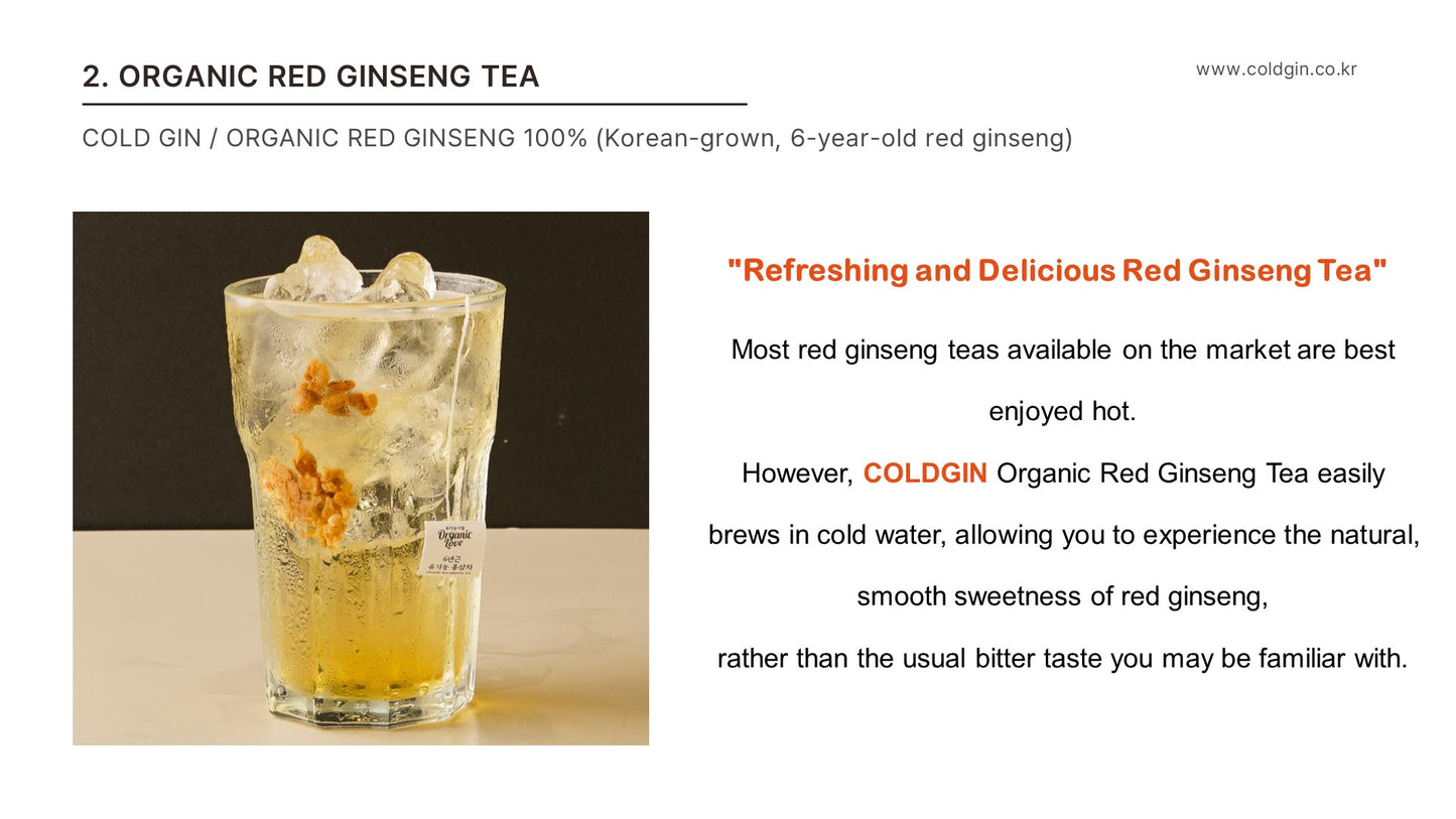 Korean-grown Red-Ginseng Tea (8 sachets)